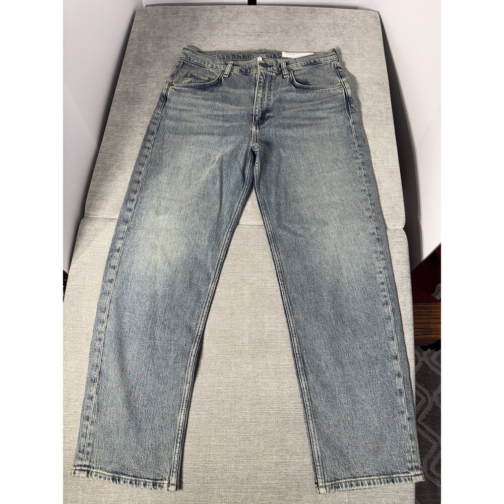 rag & bone Jeans Womens 31 Light Wash Blue Straight Leg Denim High Rise MSRP$258